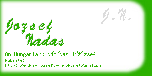 jozsef nadas business card